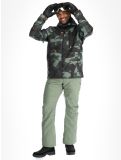 Thumbnail Quiksilver, Mission Printed ski jacket men Puzzle Camo Sea Spray green, grey 