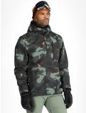 Thumbnail Quiksilver, Mission Printed ski jacket men Puzzle Camo Sea Spray green, grey 