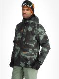 Thumbnail Quiksilver, Mission Printed ski jacket men Puzzle Camo Sea Spray green, grey 