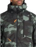 Thumbnail Quiksilver, Mission Printed ski jacket men Puzzle Camo Sea Spray green, grey 