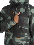 Thumbnail Quiksilver, Mission Printed ski jacket men Puzzle Camo Sea Spray green, grey 