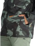 Thumbnail Quiksilver, Mission Printed ski jacket men Puzzle Camo Sea Spray green, grey 