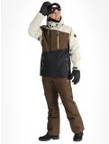 Thumbnail Rehall, Canlaon-R ski jacket men Gravel Stone beige, black, brown 