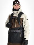 Thumbnail Rehall, Canlaon-R ski jacket men Gravel Stone beige, black, brown 