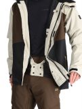 Thumbnail Rehall, Canlaon-R ski jacket men Gravel Stone beige, black, brown 