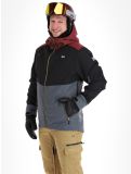 Thumbnail Rehall, Drago-R ski jacket men Oxblood black, grey, red 