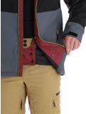 Thumbnail Rehall, Drago-R ski jacket men Oxblood black, grey, red 