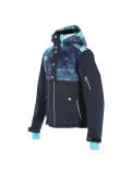 Thumbnail Rehall, Emmy-R-Jr ski jacket kids graphic aqua blue