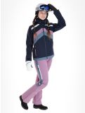 Thumbnail Rehall, June-R ski jacket women Navy blue, purple 