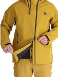 Thumbnail Rehall, Marc-R hardshell ski jacket men Tobacco brown, grey, purple 