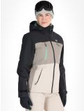 Thumbnail Rehall, Meave-R ski jacket women Feldspar beige, black, green 