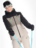 Thumbnail Rehall, Meave-R ski jacket women Feldspar beige, black, green 