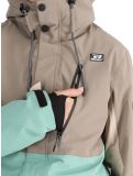 Thumbnail Rehall, Tyger-R ski suit women Feldspar beige, green 