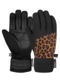 Thumbnail Reusch, Beatrix R-TEX® XT ski gloves kids Black / Brown Leopard black, brown 