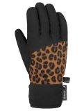 Thumbnail Reusch, Beatrix R-TEX® XT ski gloves kids Black / Brown Leopard black, brown 