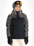 Thumbnail Roxy, Jetty Bloc ski jacket women True Black Bandanas black, white 