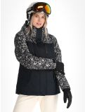 Thumbnail Roxy, Jetty Bloc ski jacket women True Black Bandanas black, white 