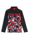 Thumbnail Spyder, Camo 1/2 Zip pullover kids Spyder Red red 