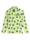 Thumbnail Spyder, Ski Day 1/2 Zip pullover kids Lime Ice yellow 