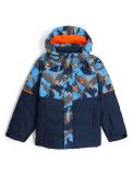 Thumbnail Spyder, Impulse Synthetic Down ski jacket kids Camouflage Aether Blue blue 