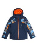 Thumbnail Spyder, Leader ski jacket kids Camouflage Aether Blue blue 