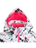 Thumbnail Spyder, Lola ski jacket kids impress print white