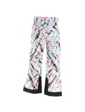 Thumbnail Spyder, Olympia ski pants kids impress print white