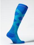 Thumbnail Stox, Merino Skiing compression socks women Turquoise / Cobalt blue 