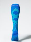 Thumbnail Stox, Merino Skiing compression socks women Turquoise / Cobalt blue 