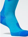 Thumbnail Stox, Merino Skiing compression socks women Turquoise / Cobalt blue 