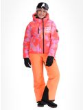 Thumbnail Superdry, Hooded Ski Boxy Puffer ski jacket women Brush Camo Coral pink 