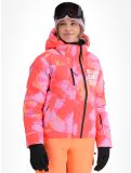 Thumbnail Superdry, Hooded Ski Boxy Puffer ski jacket women Brush Camo Coral pink 