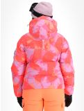 Thumbnail Superdry, Hooded Ski Boxy Puffer ski jacket women Brush Camo Coral pink 