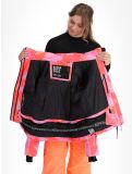 Thumbnail Superdry, Hooded Ski Boxy Puffer ski jacket women Brush Camo Coral pink 