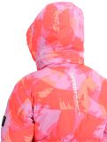 Thumbnail Superdry, Hooded Ski Boxy Puffer ski jacket women Brush Camo Coral pink 