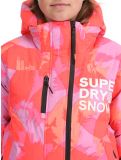 Thumbnail Superdry, Hooded Ski Boxy Puffer ski jacket women Brush Camo Coral pink 