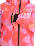 Thumbnail Superdry, Hooded Ski Boxy Puffer ski jacket women Brush Camo Coral pink 