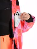 Thumbnail Superdry, Hooded Ski Boxy Puffer ski jacket women Brush Camo Coral pink 