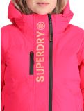 Thumbnail Superdry, Hooded Ski Boxy Puffer ski jacket women Hyper Fire Pink pink 