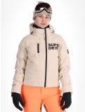 Thumbnail Superdry, Hooded Ski Boxy Puffer ski jacket women Off Grey grey 