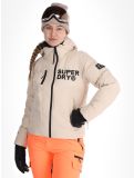 Thumbnail Superdry, Hooded Ski Boxy Puffer ski jacket women Off Grey grey 