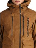 Thumbnail Superdry, Ski Peak Rescue ski jacket men Tobacco Brown Marl brown 