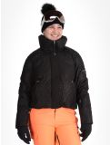 Thumbnail Superdry, Ski Slalom Puffer ski jacket women Superdry Monogram Black Luxe black, white 