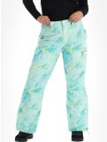 Thumbnail Superdry, Ski Ultimate Rescue ski pants women Abstract Teal Lime green 