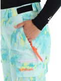 Thumbnail Superdry, Ski Ultimate Rescue ski pants women Abstract Teal Lime green 