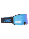 Thumbnail Uvex, Pwdr FM goggles kids Black Matt / Mirror Blue black, blue 