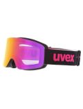 Thumbnail Uvex, Pwdr FM goggles kids Black Matt / Mirror Pink black, pink 