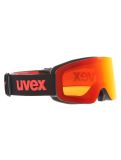 Thumbnail Uvex, Pwdr FM goggles kids Black Matt / Mirror Red black, red 