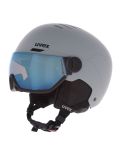 Thumbnail Uvex, Wanted Visor ski helmet with visor unisex Rhino Matt/ Mirror Blue grey 