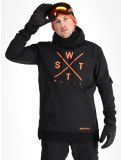 Thumbnail Watts, ORBITAL softshell ski jacket men Black / Fluo Orange black, orange 